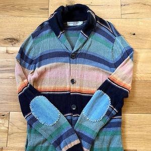 Opening Ceremony Multi-Color Striped Knit Cardigan